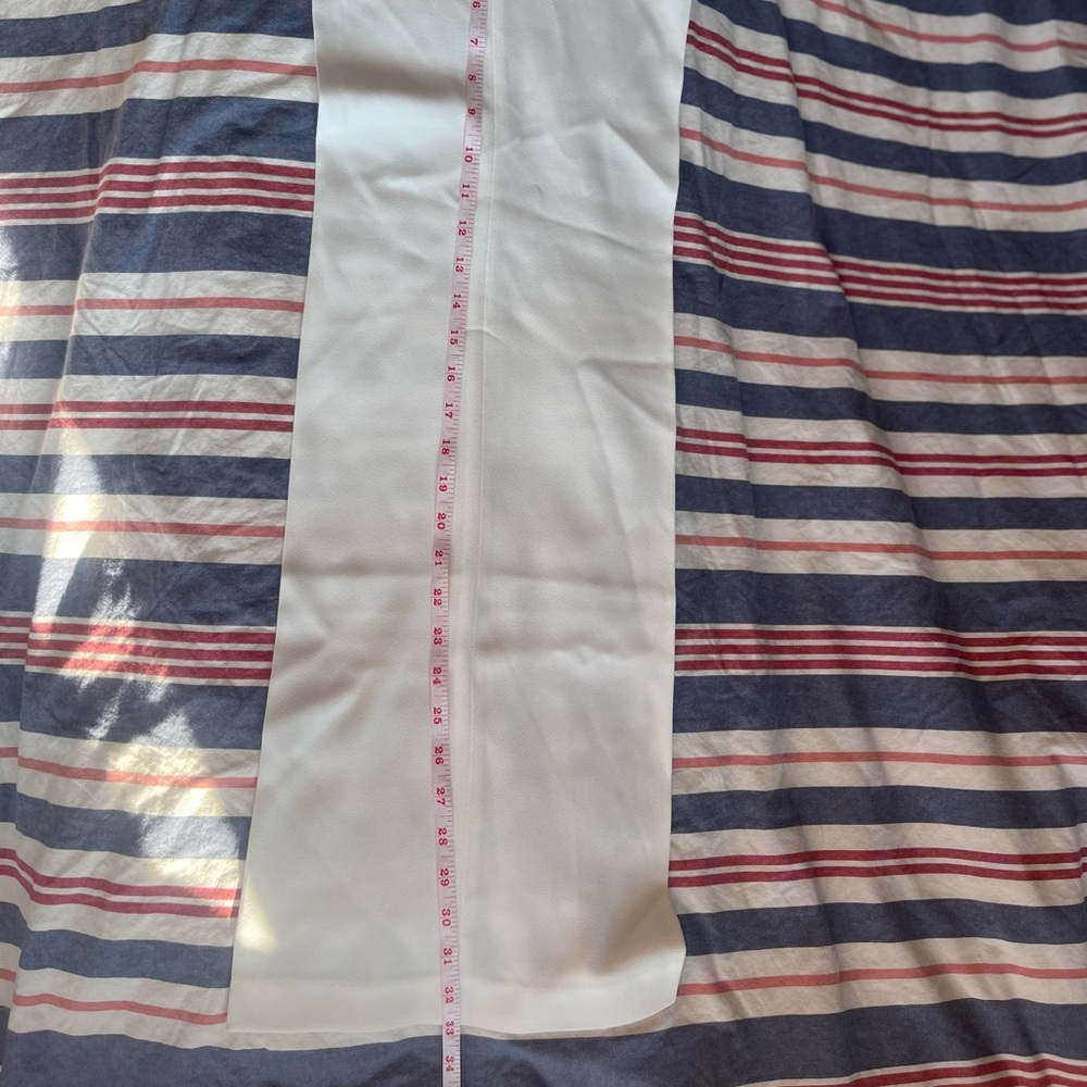 NWT Zara Crisp White Flared Pants size SMALL high waisted elegant and comfy - Picture 6 of 8